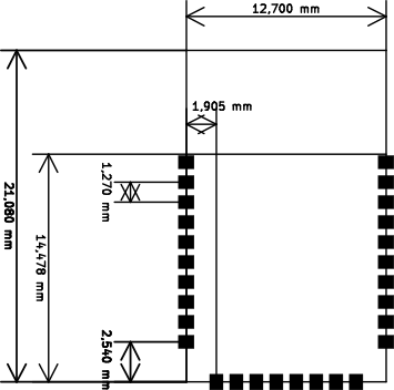 LIO52 land pattern