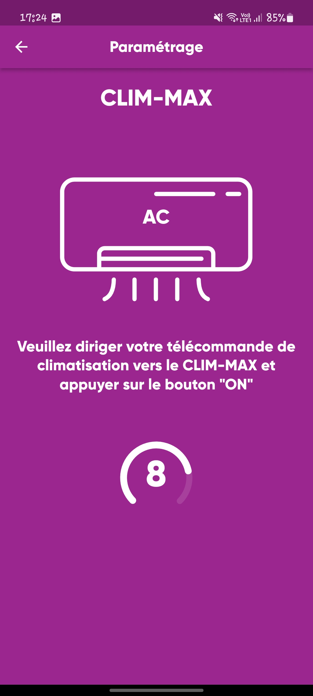 IR progress configure