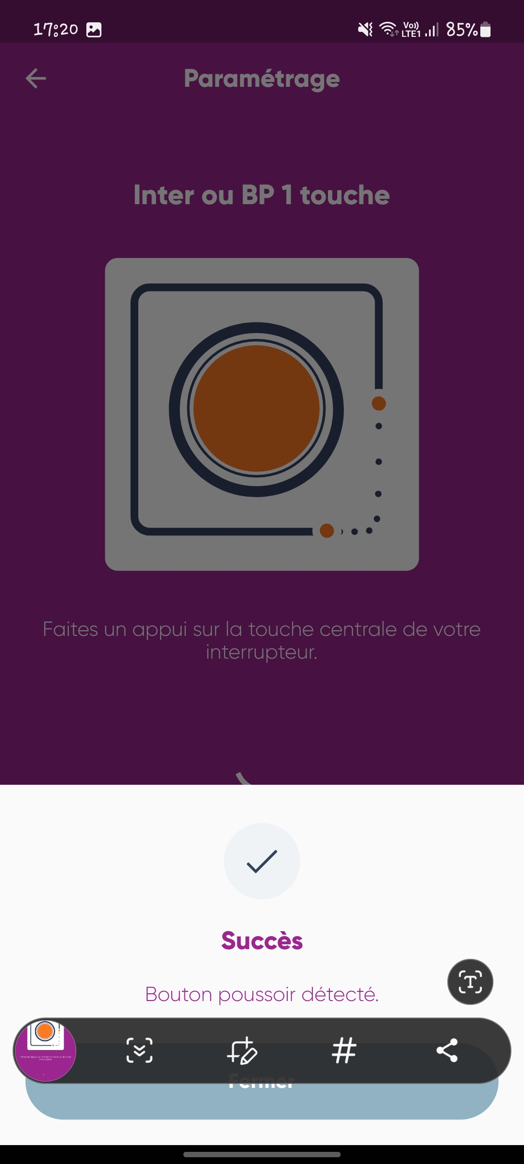 Switch Single Detected